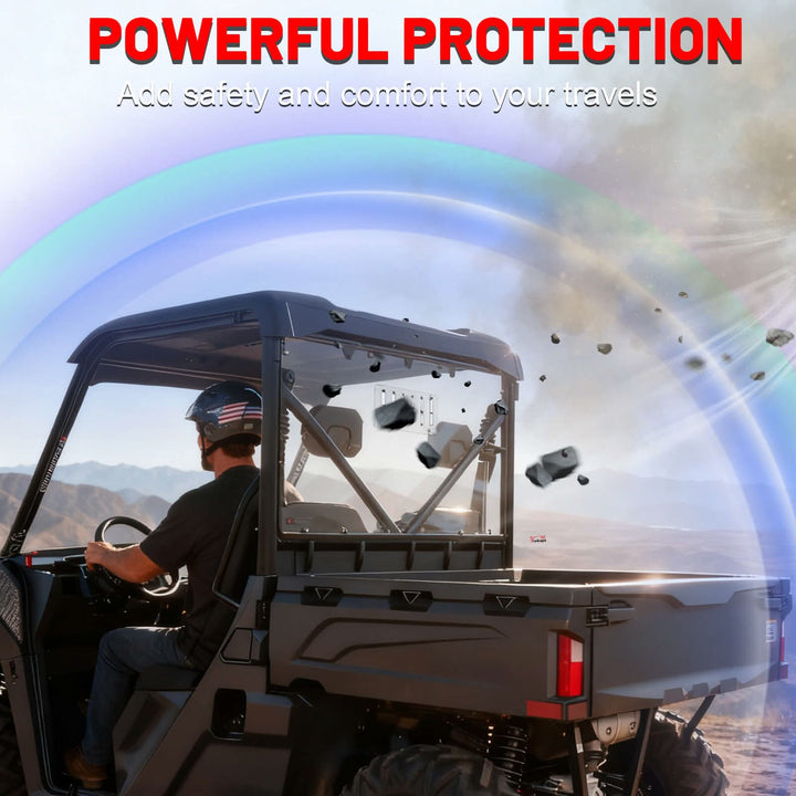 StarknightMT UFORCE 600 Vent Rear Windshield powerful protection