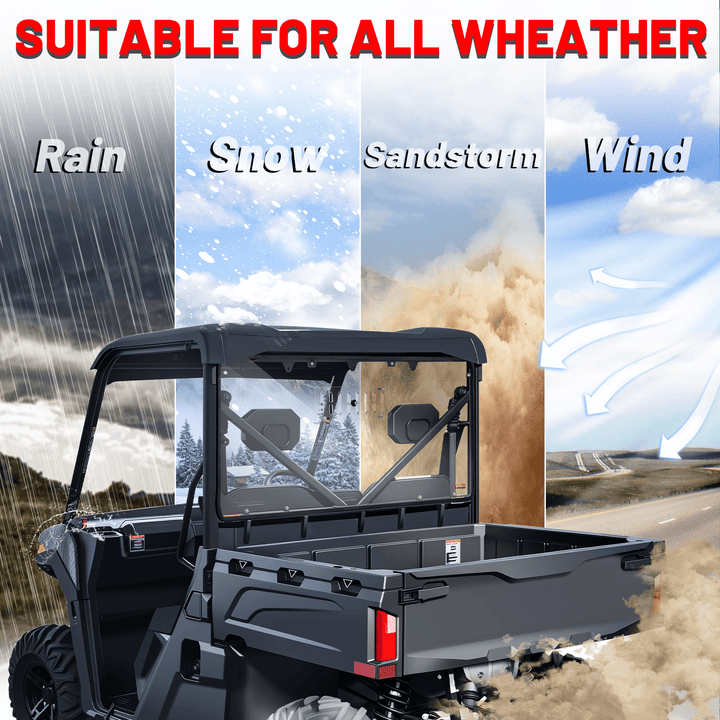 StarknightMT UFORCE 600 Vent Rear Windshield suitable for all weather