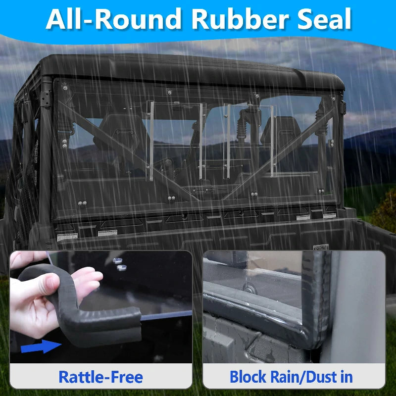 rubber seal details of cfmoto uforce 1000 rear window