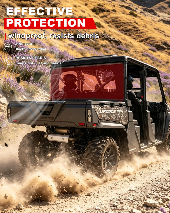 CFMOTO UForce 1000/1000 XL Soft Rear Windshield protection