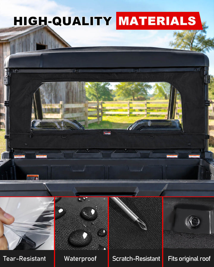CFMOTO UForce 1000/1000 XL Soft Rear Windshield Materials