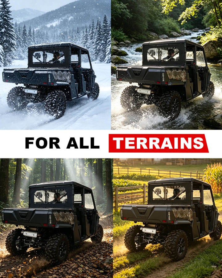 CFMOTO UForce 1000/1000 XL Soft Rear Windshield for all terrains
