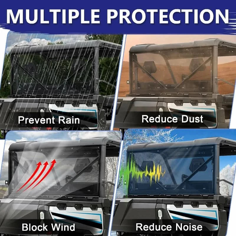 multiple protection of the CFMOTO UForce 1000 windshield