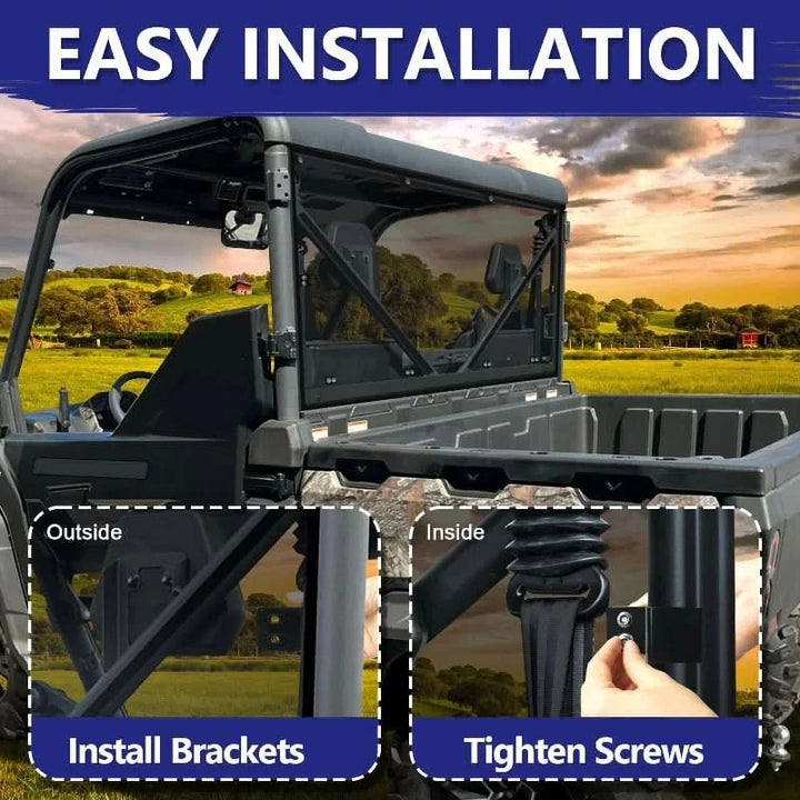 easy to install the CFMOTO UForce 1000 windshield