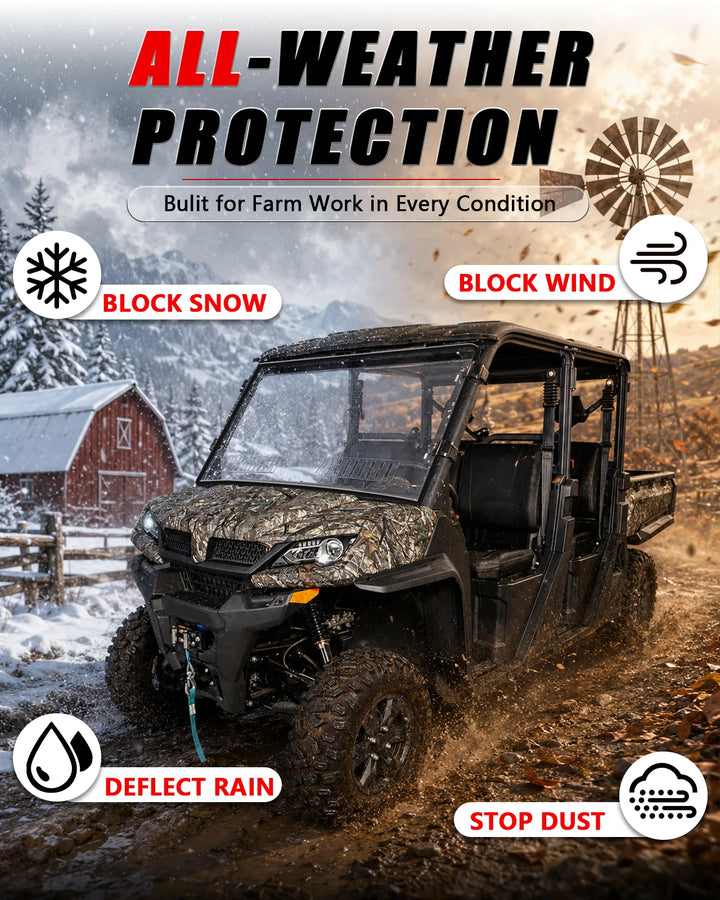 CFMOTO UForce 1000 Vented front windshield all weather protection