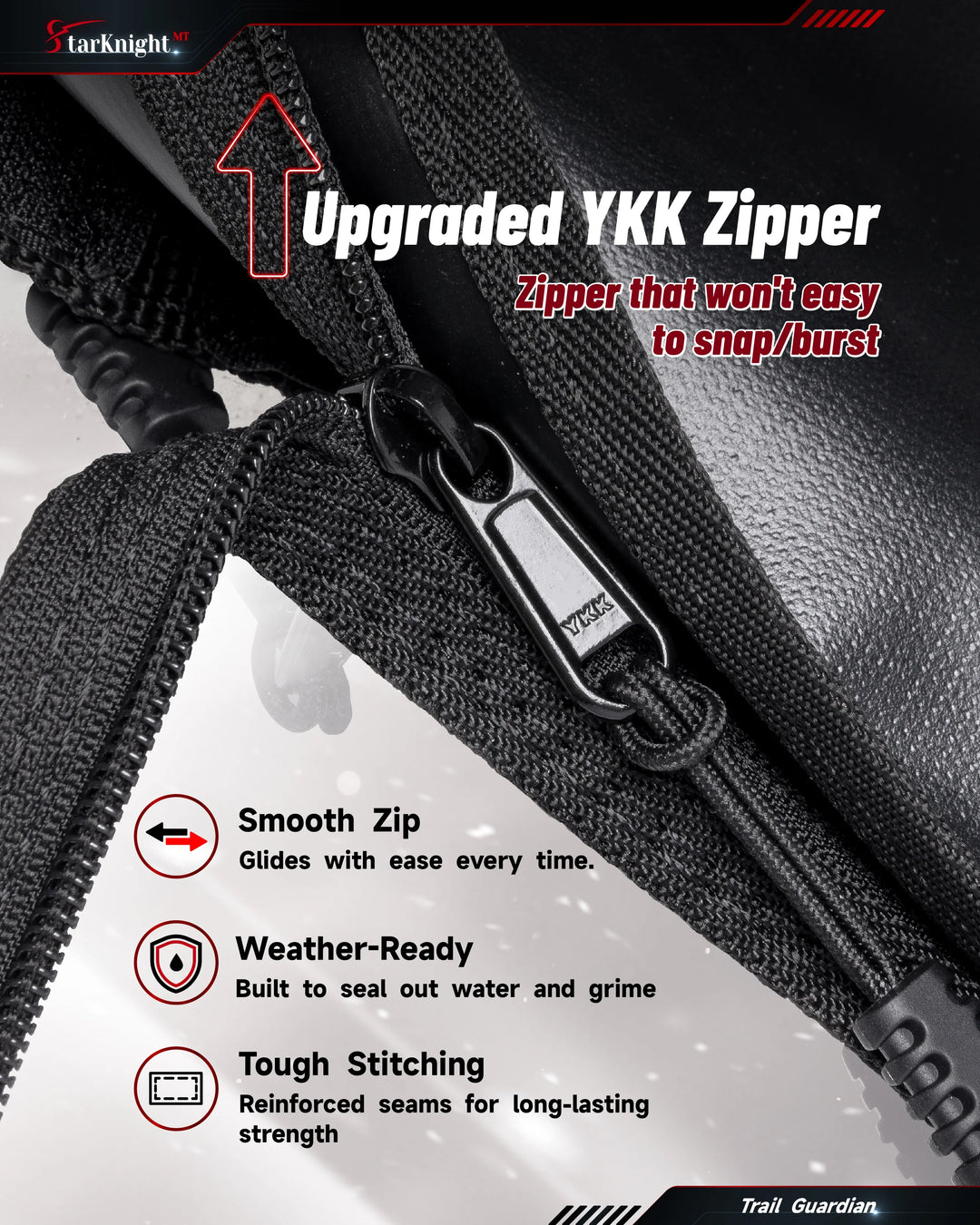 CFMOTO UForce 1000 Soft Upper Doors  YKK zipper