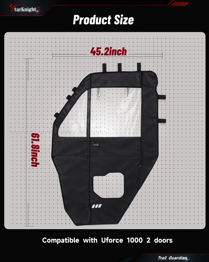 CFMOTO UForce 1000 Soft Upper Doors  size