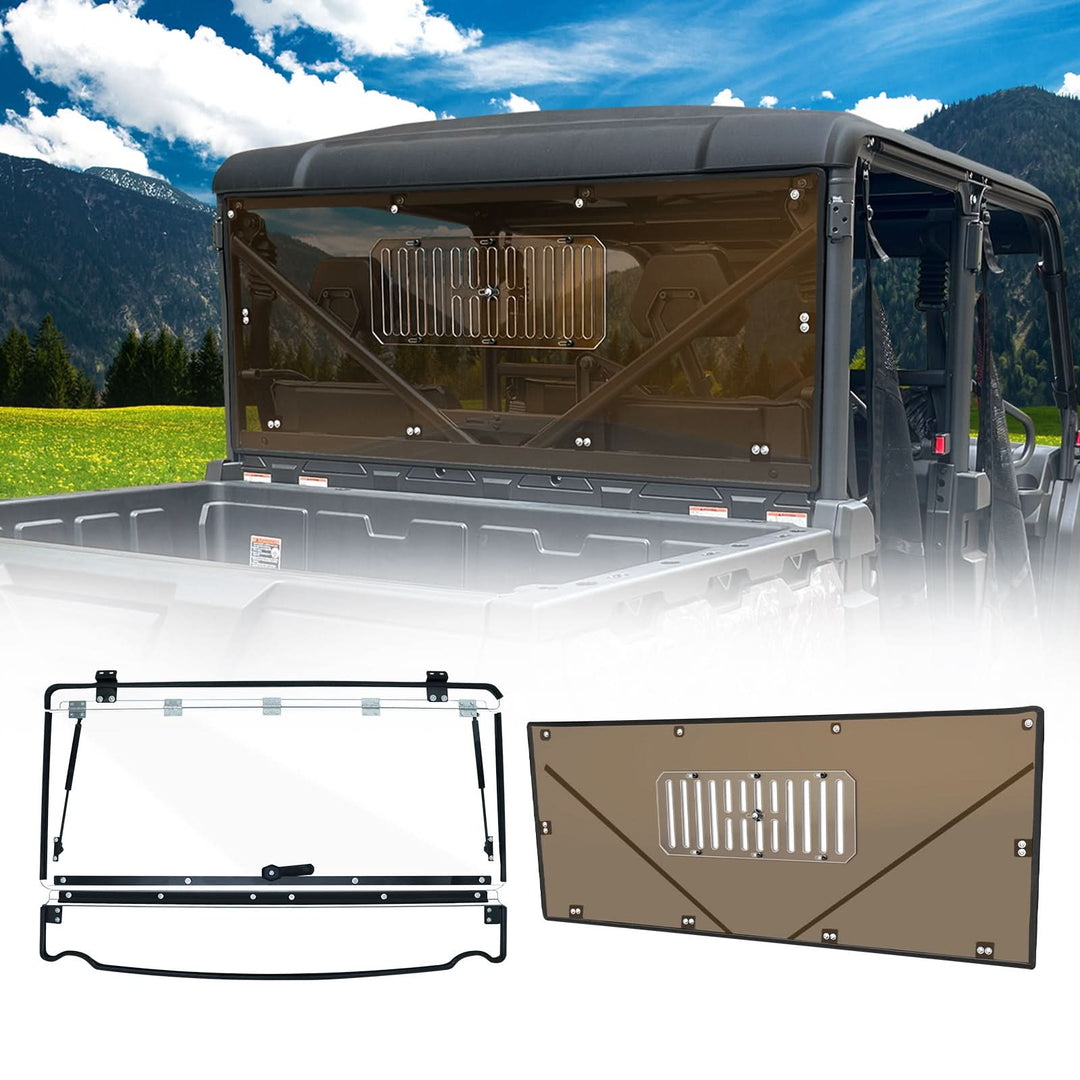 StarknightMT CFMOTO UForce 1000/XL Flip Front & Vented Rear Windshield