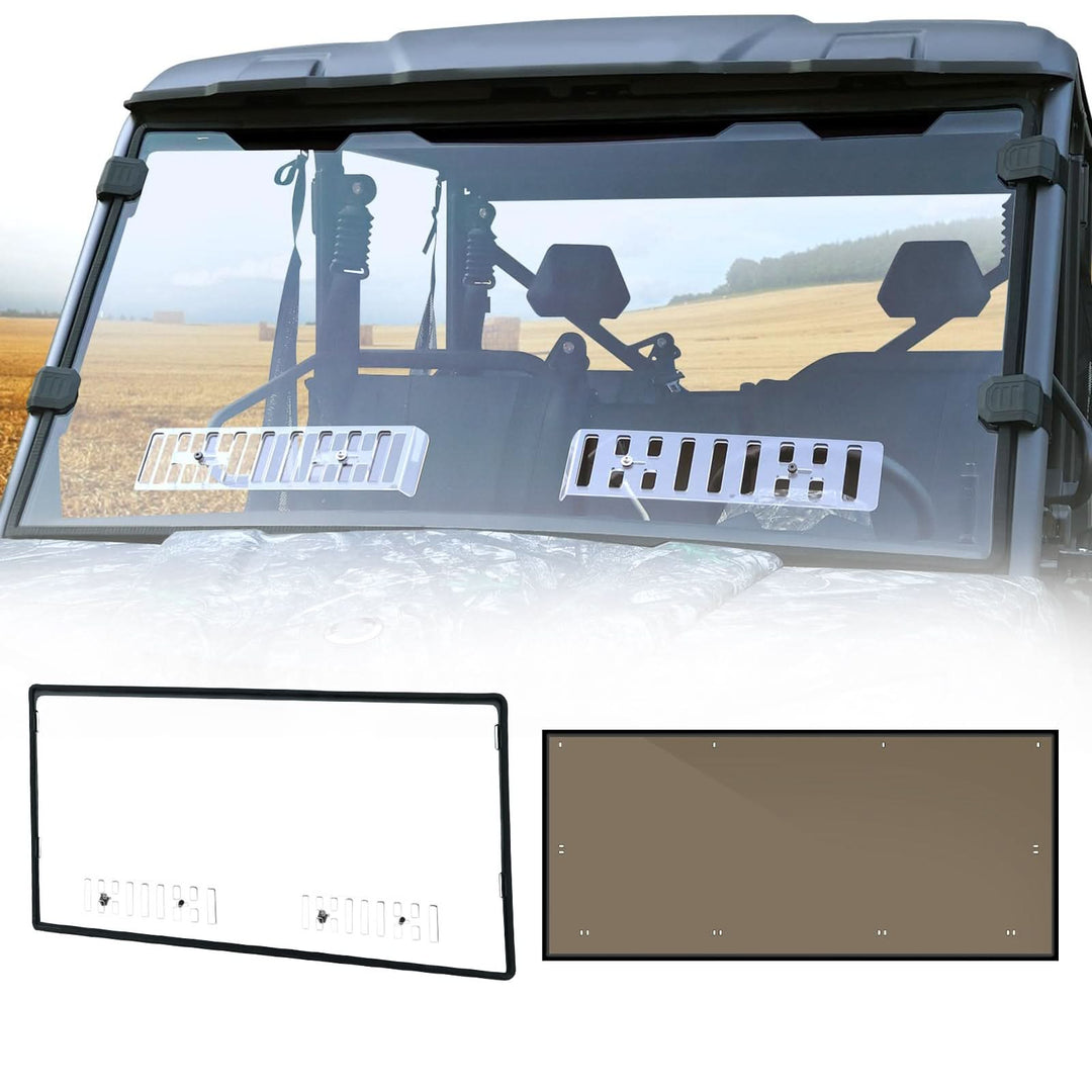 StarknightMT CFMOTO UForce 1000/XL Vented Front & Tint Rear Windshield