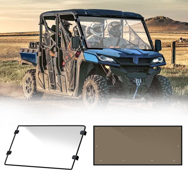 StarknightMT CFMOTO Uforce 1000/XL Front &amp; Rear Tint Windshield