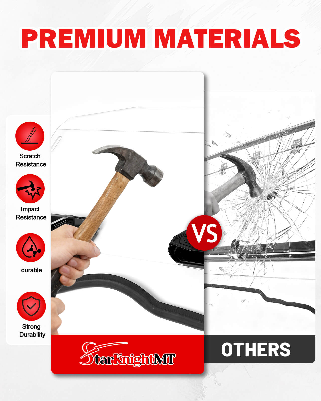 StarknightMT CFMOTO ZForce 800 Trail Vented Windshield Materials