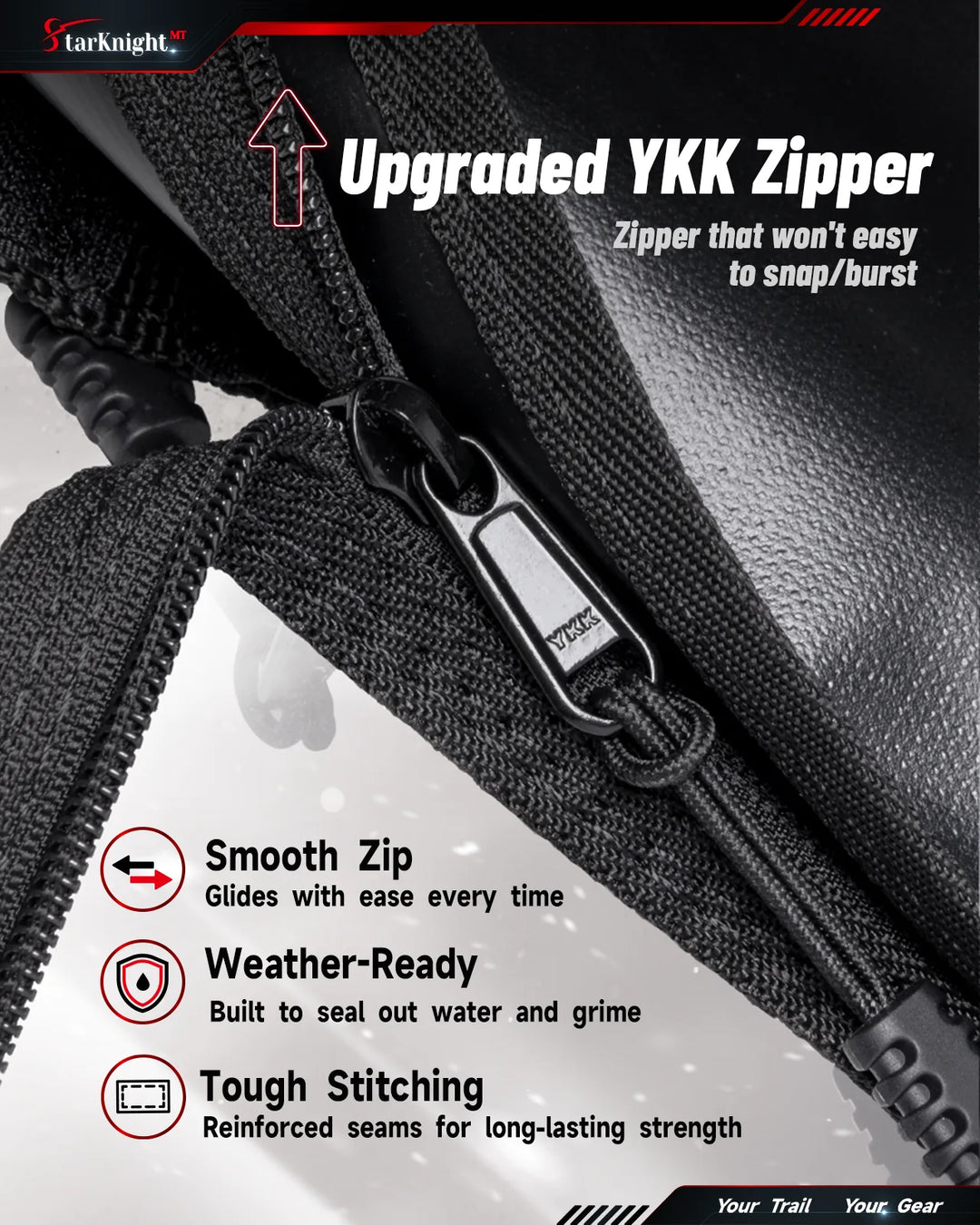 CFMOTO ZForce 950 Sport 4 Soft Cab Enclosure YKK zipper