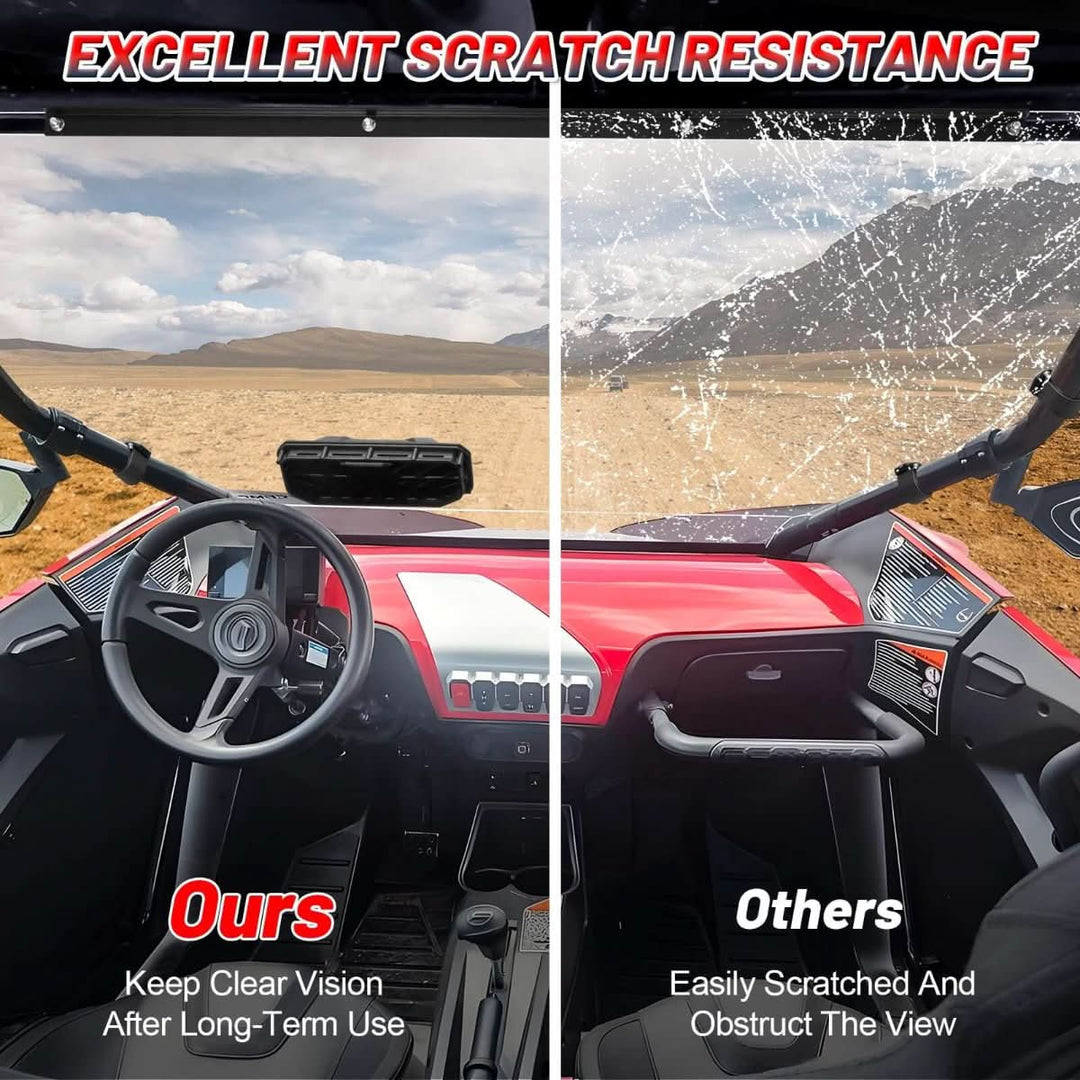 excellent scratch resistance of CFMOTO ZForce windshield