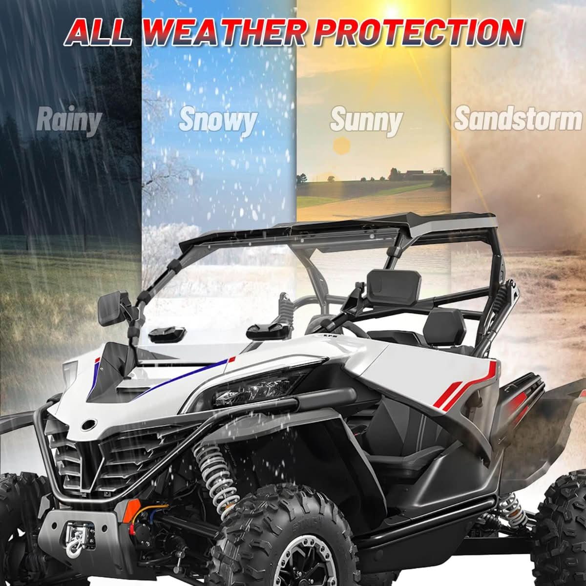 CFMOTO ZForce 950 windshield all weather protection