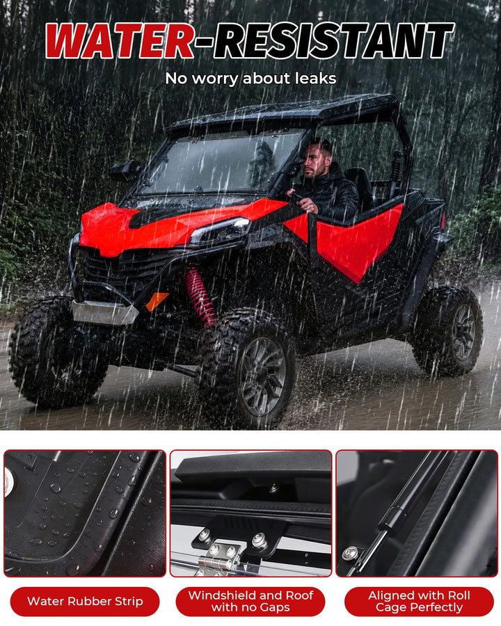 CFMOTO ZForce 950 Sport Flip-UP Windshield with Sliding Vent  waterproof