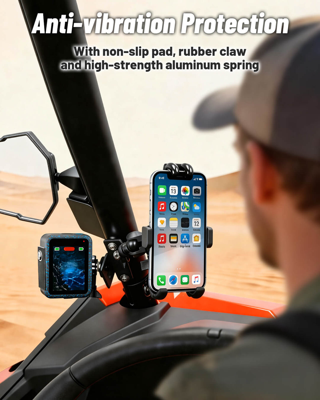 CFMOTO ZForce 950 Sport Phone Holder anit-vibration protection
