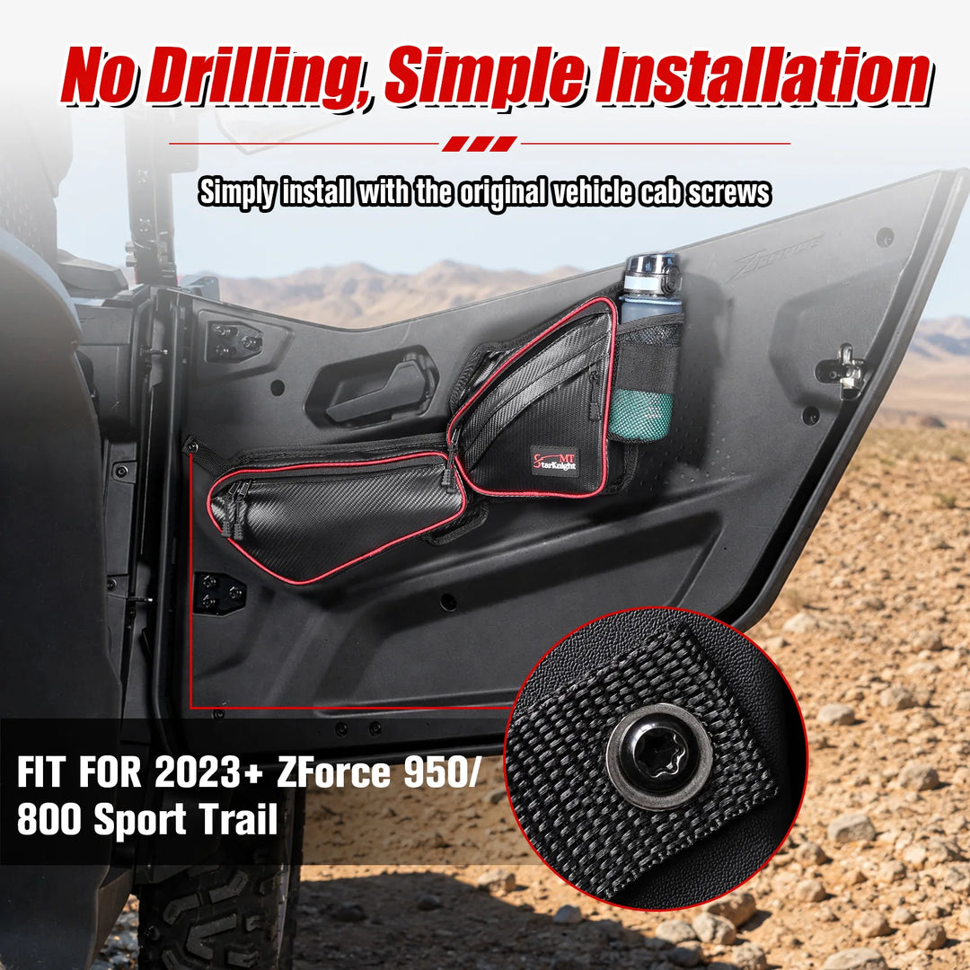 CFMOTO ZForce 950 Front Door Bag  easy installation 