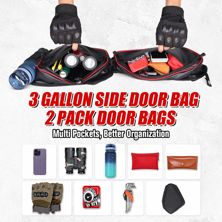 CFMOTO ZForce 950 Front Door Bag  space details