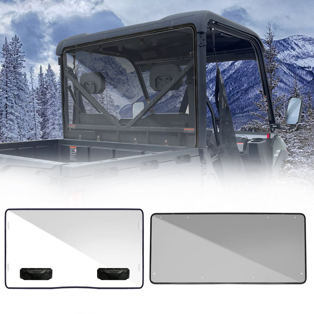 CFMOTO Uforce 600 Vented Front & Lightly-Tinted Rear Windshield