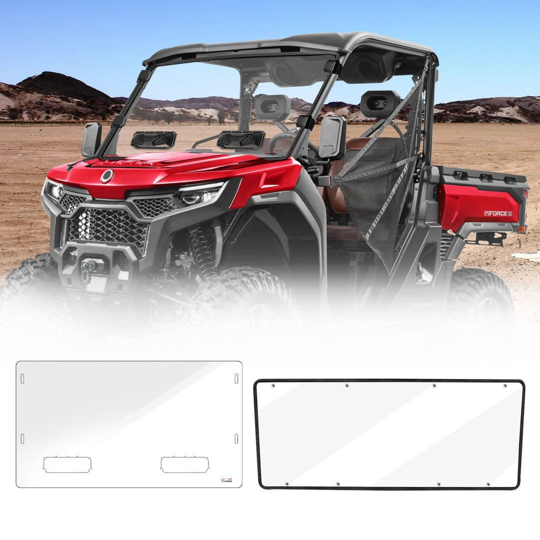 StarknightMT CFMOTO Uforce U10 Pro/XL Vented Front &amp; Rear Windshield