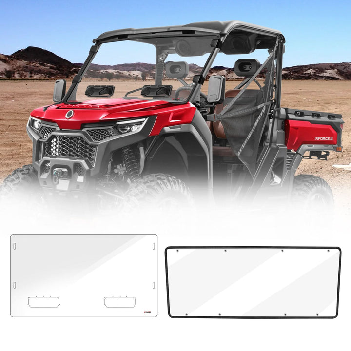 StarknightMT CFMOTO Uforce U10 Pro/XL Vented Front &amp; Rear Windshield
