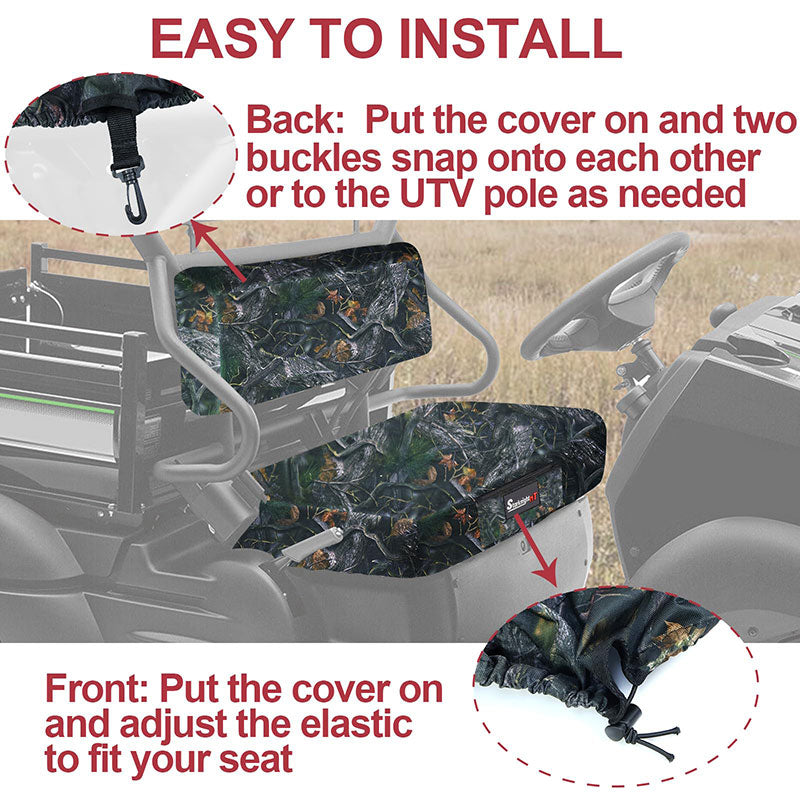 easy to install the mule 600 camo seat covers