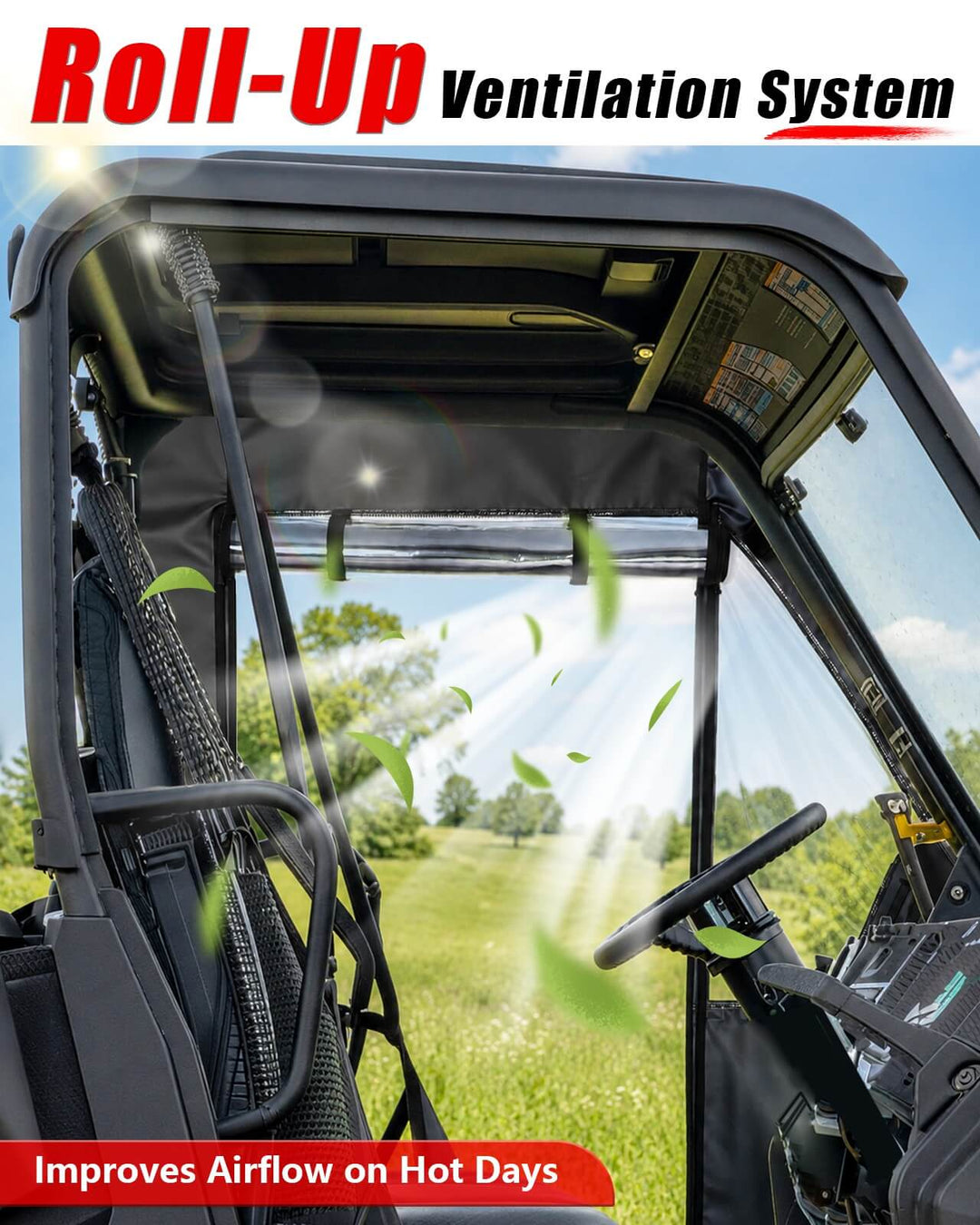 Can-Am Defender Soft Cab Enclosure Roll-up system