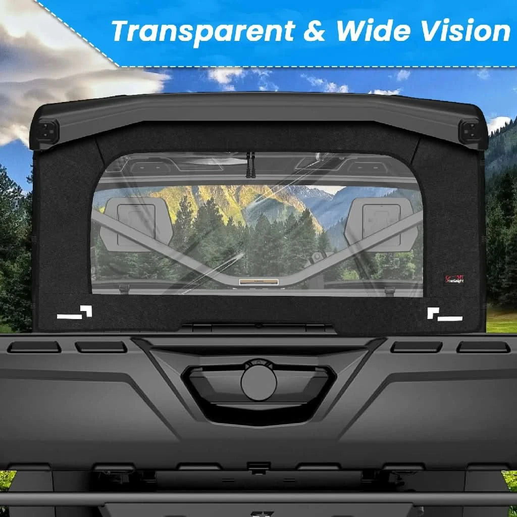 defender soft rear window transparent 