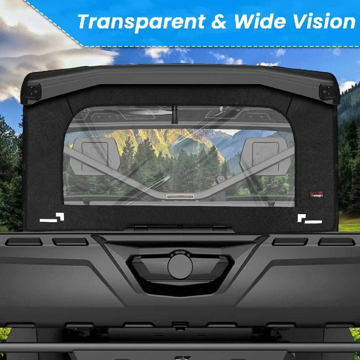 defender soft rear window transparent 
