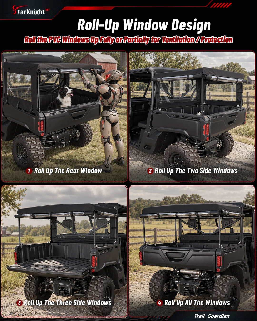 Can-Am Defender / Max Soft Cargo Cover Camper roll-up design