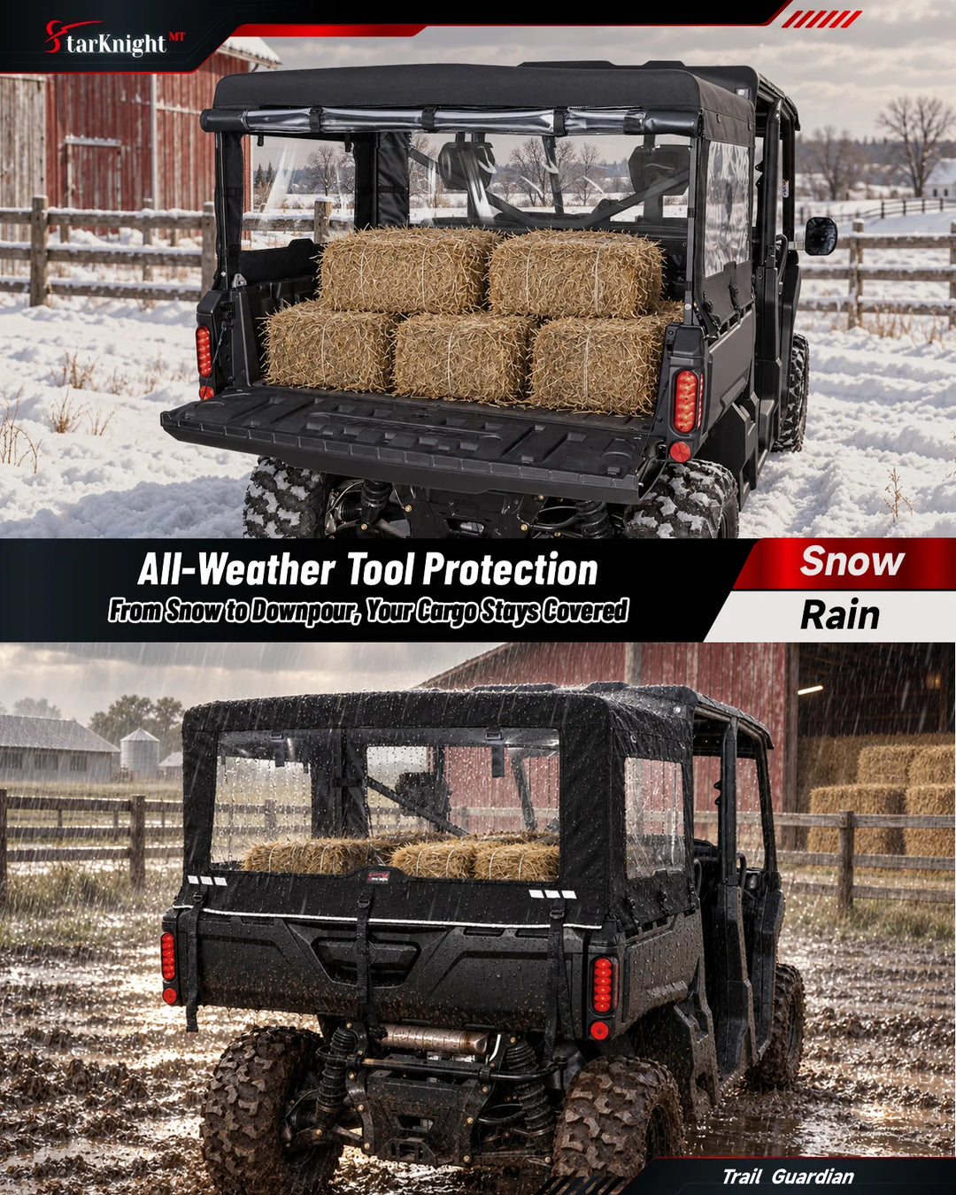 Can-Am Defender / Max Soft Cargo Cover Camper weather protection