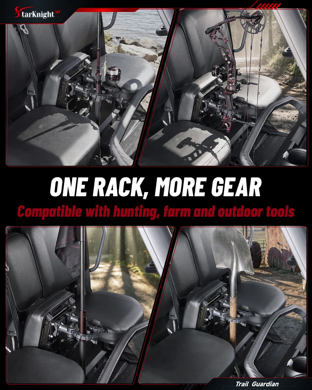 Can-Am Defender Under-Seat Gear Rack for hunting
