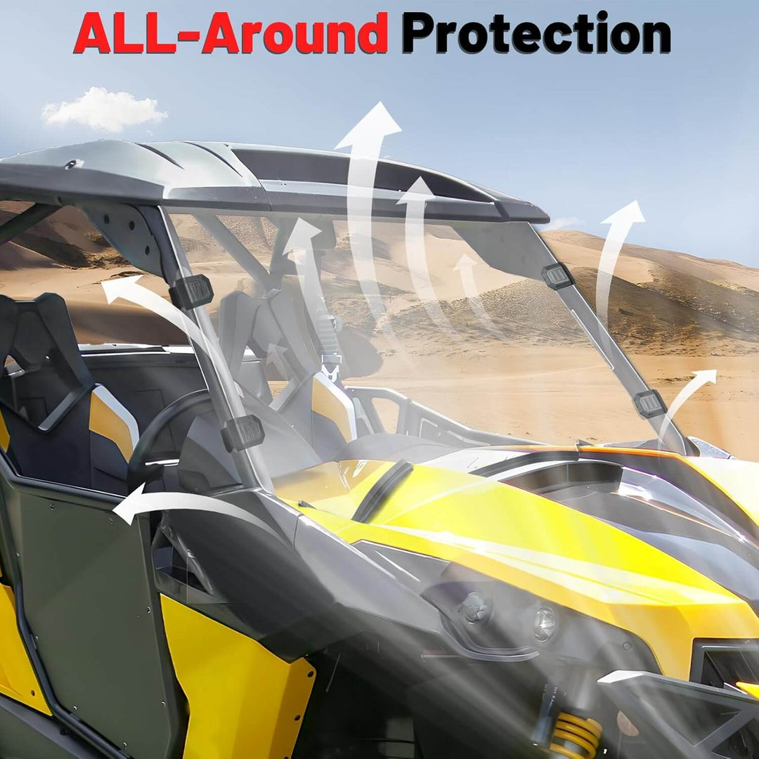 Can-Am Maverick 1000R Scratch-Resistant Front Windshield all-around protection