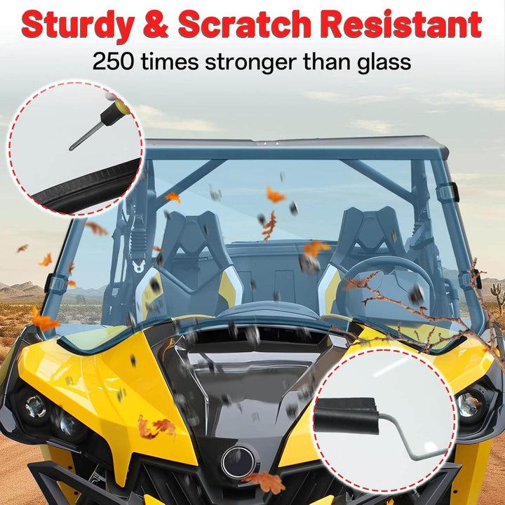 Can-Am Maverick 1000R Scratch-Resistant Front Windshield scratch-resistance