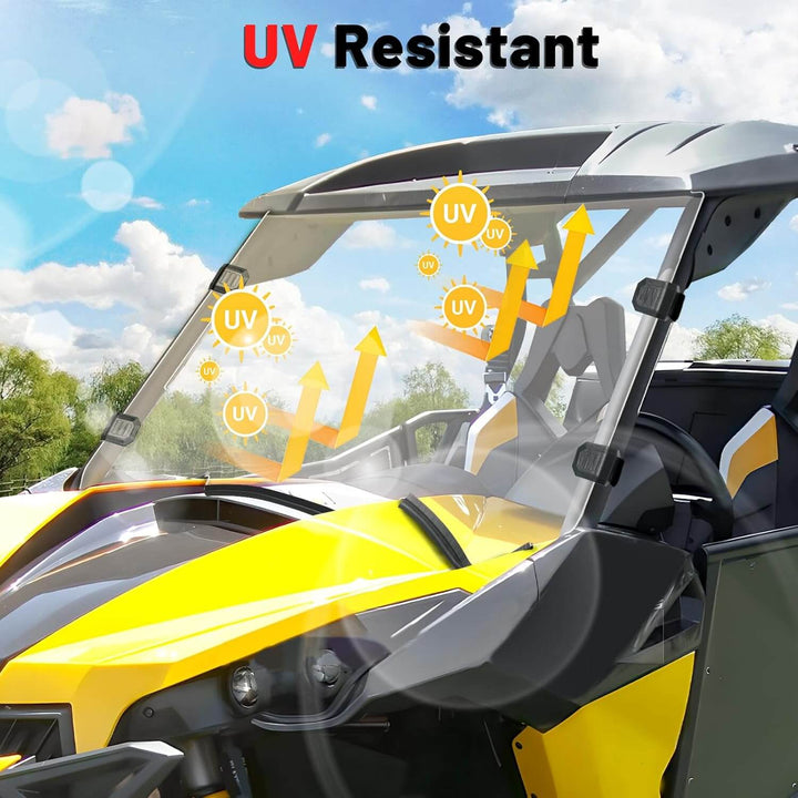 Can-Am Maverick 1000R Scratch-Resistant Front Windshield UV resistance
