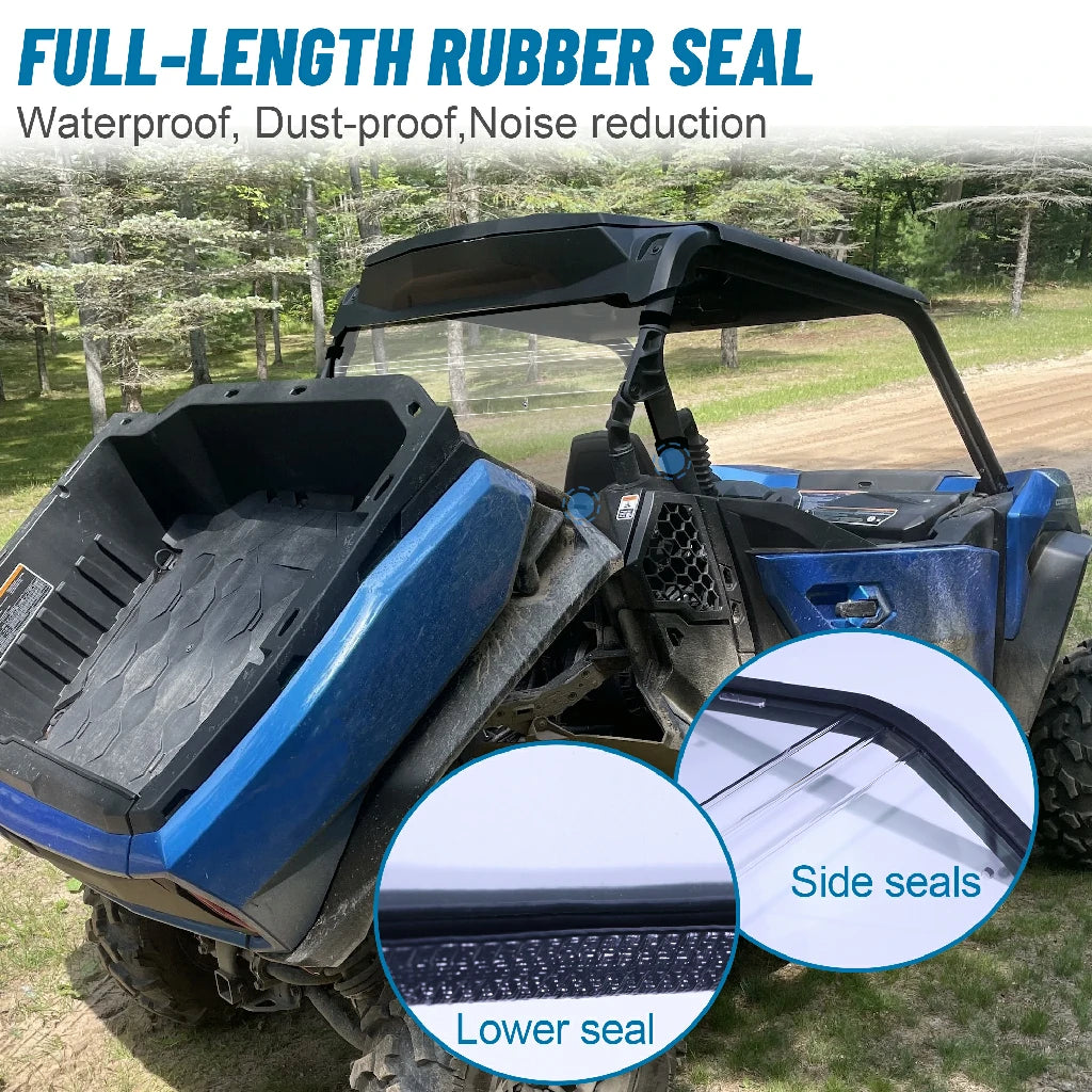 full-length rubber seal for rear windshield