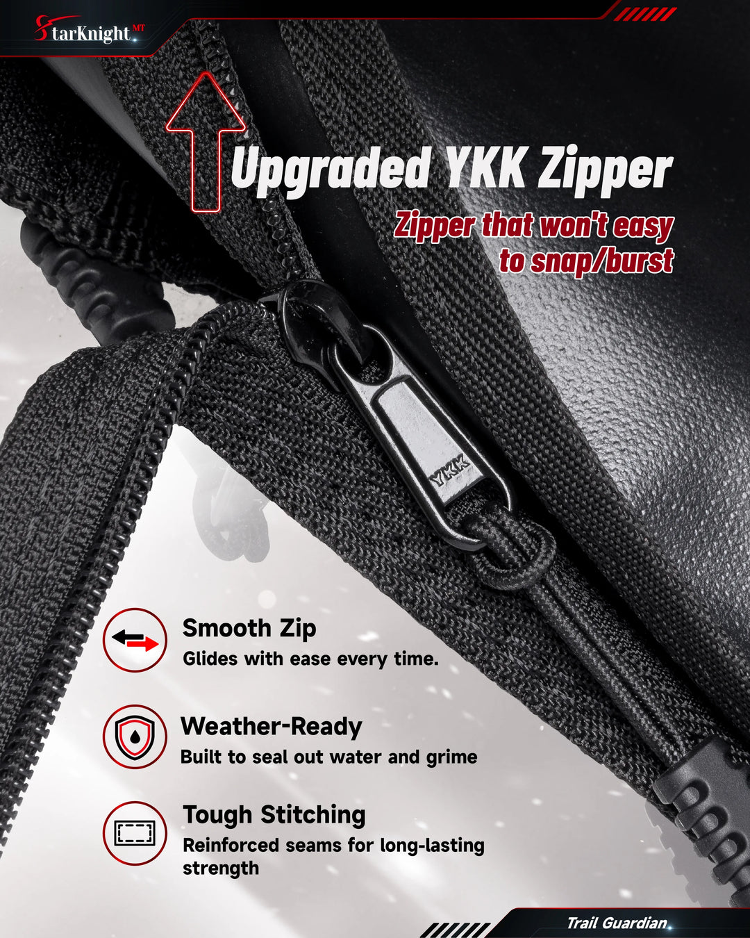 Can-Am Maverick X3 Max Upgraded Soft Upper Doors YKK zipper