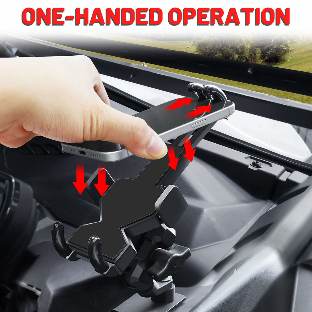 X3 phone holder one-handed operation