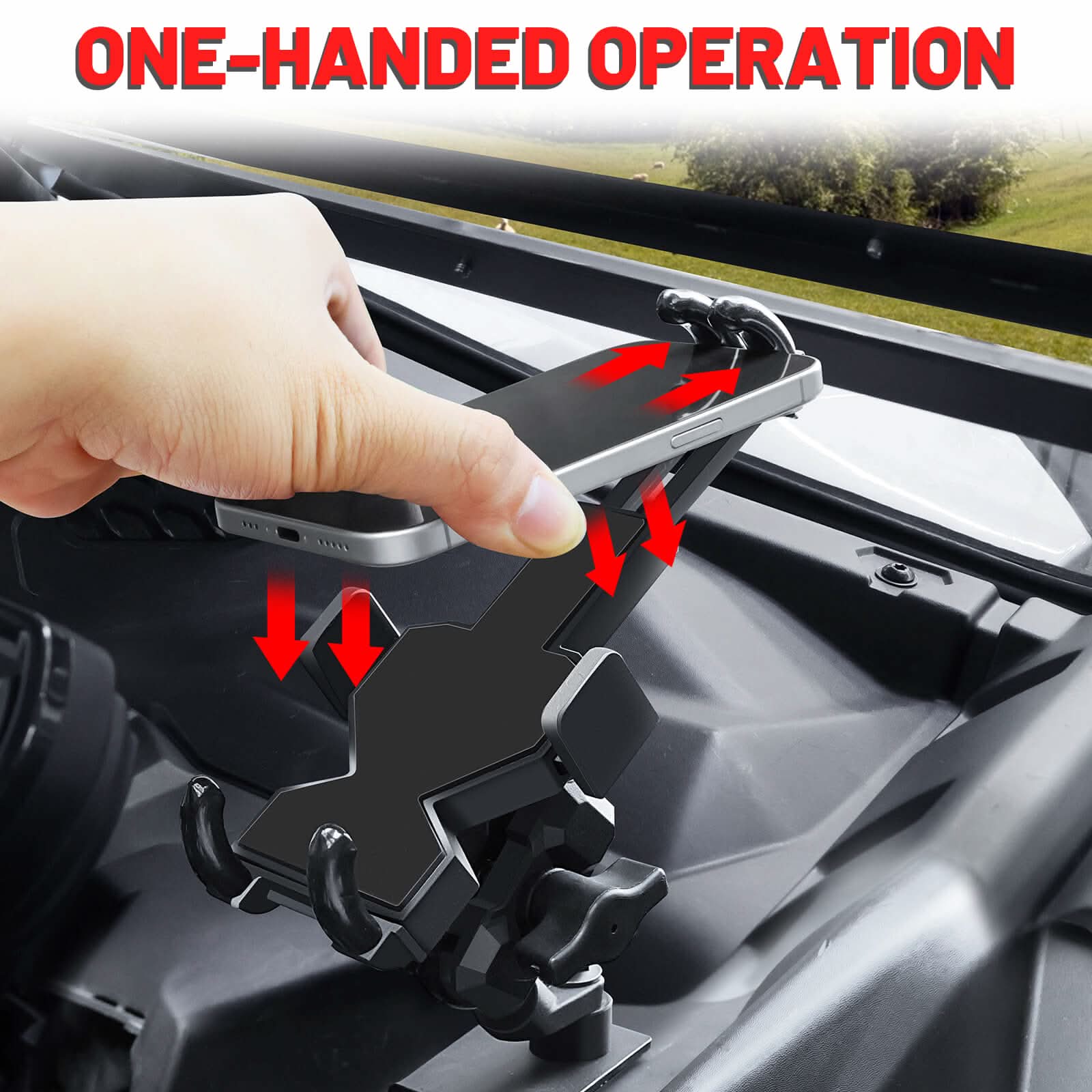 X3 phone holder one-handed operation