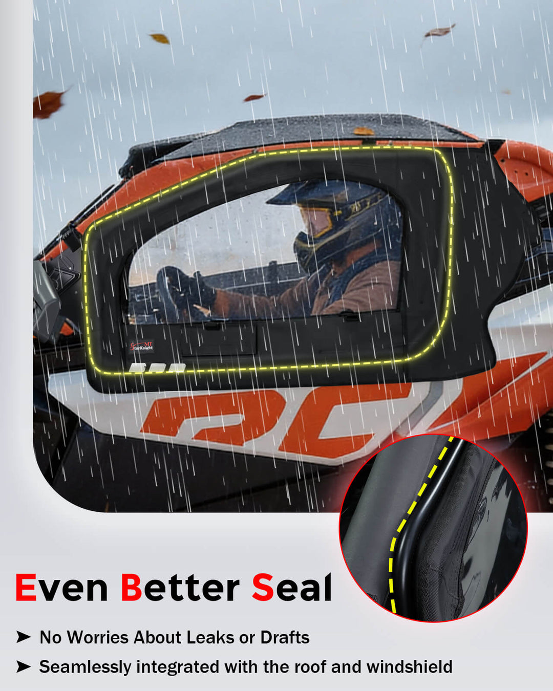 Can-Am Maverick X3 Upper Door with Steel Frame Better Seal