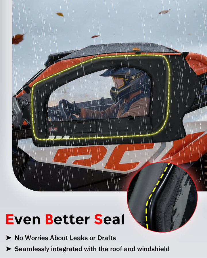 Can-Am Maverick X3 Upper Door with Steel Frame Better Seal