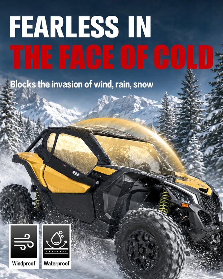 Can-Am X3 Soft Cab Enclosure with Upgraded Straight Zipper windproof and waterproof