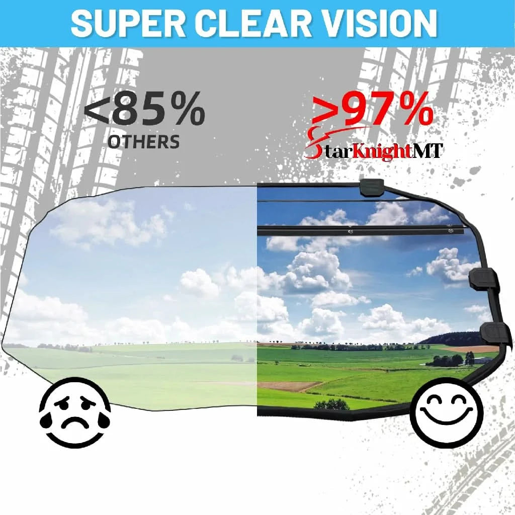 super clear vision of Can-Am x3 full windshield
