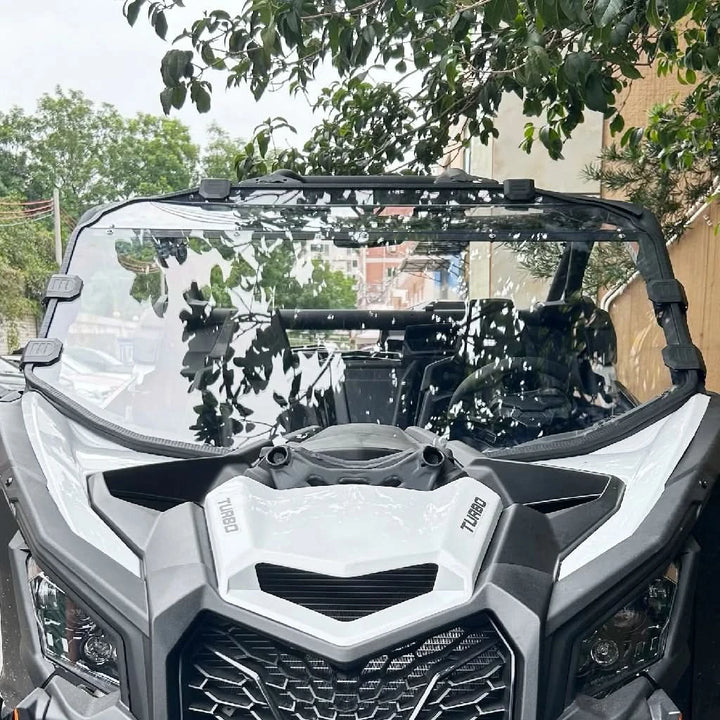 Can-Am maverick x3 full windshield front view