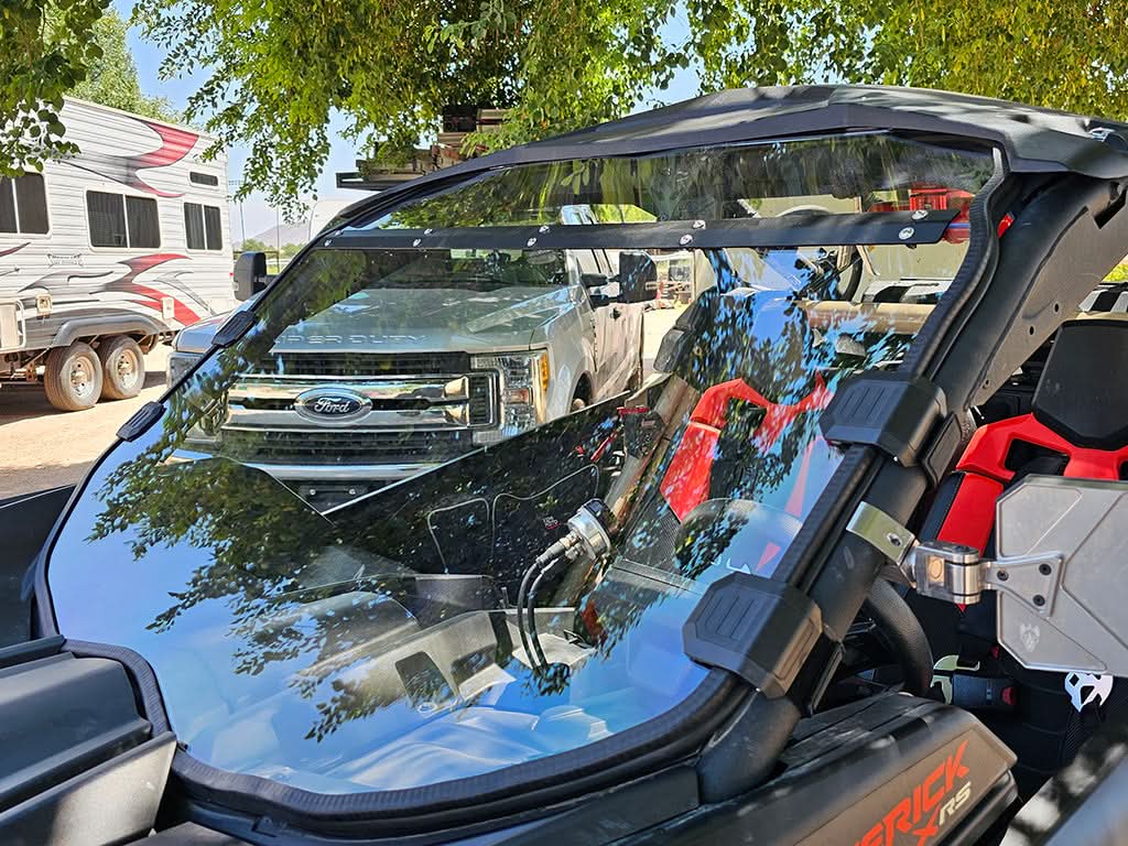 Can-Am maverick x3 full windshield side view