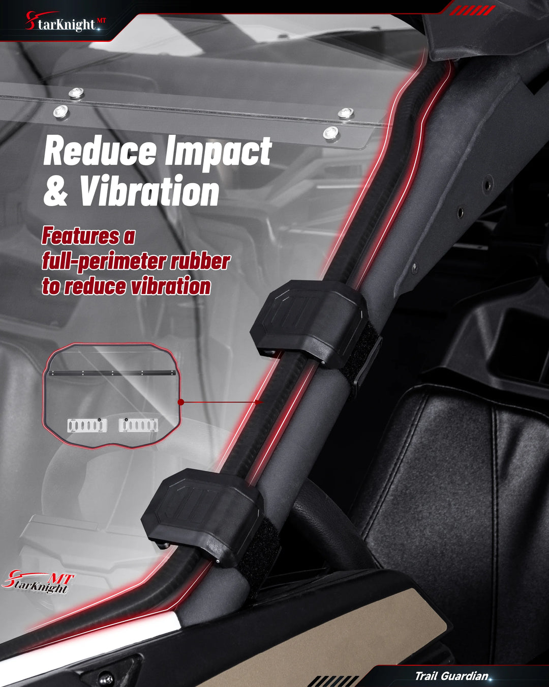 Can-Am Maverick X3/Max Vented Windshield reduce vibration