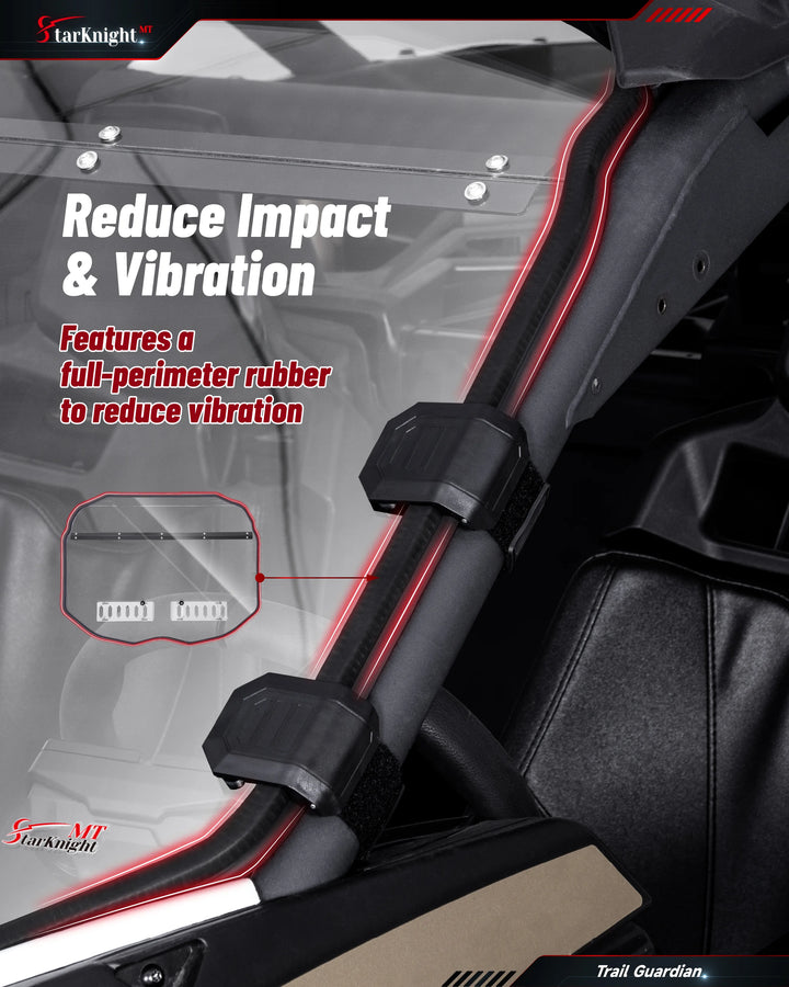 Can-Am Maverick X3/Max Vented Windshield reduce vibration
