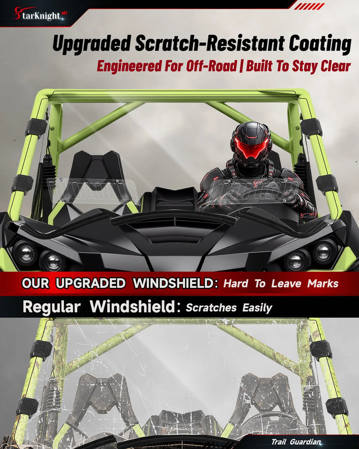 Can-Am Maverick 1000R / Max / Turbo Vented Windshield scratch-resistant coating