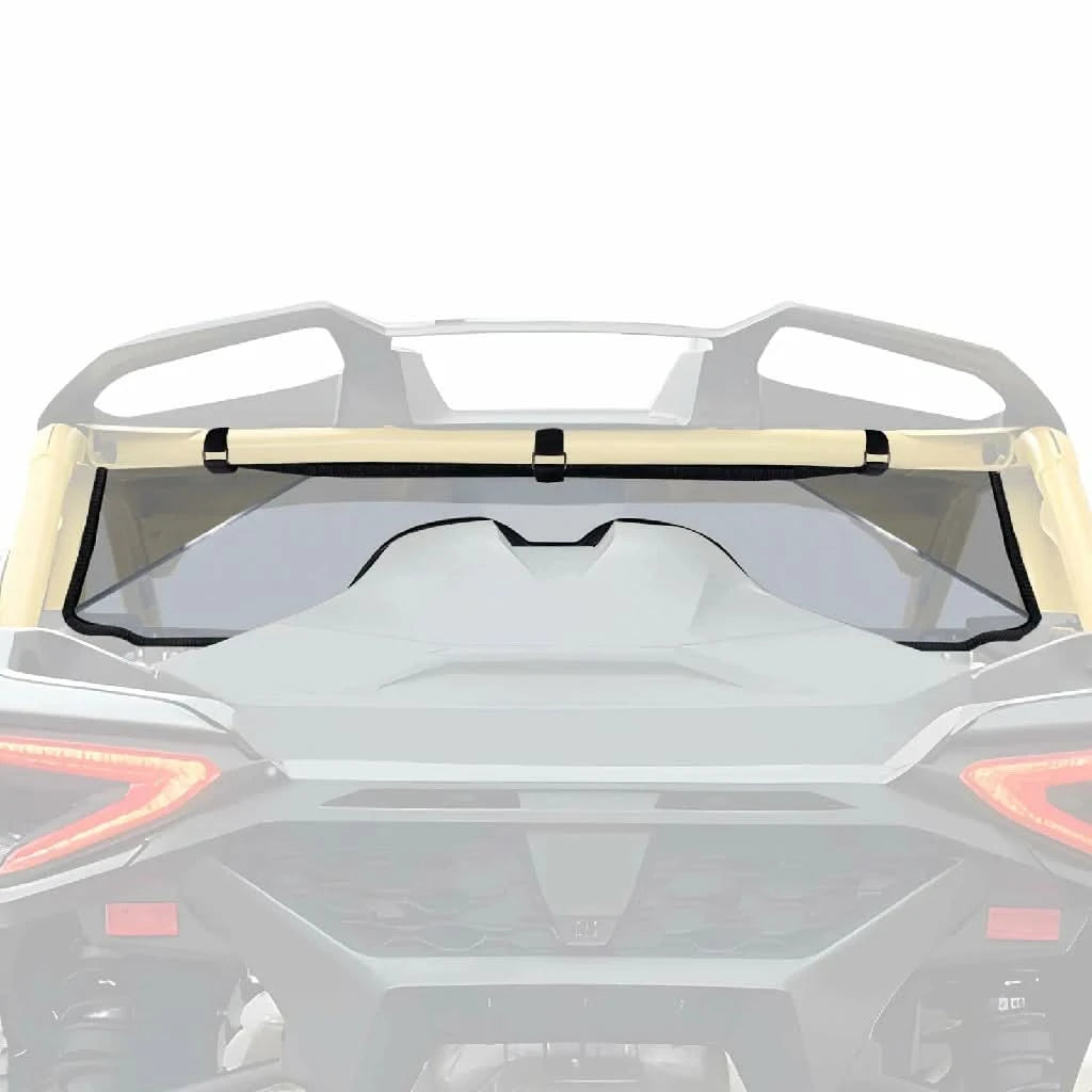 maverick R tint rear windshield view