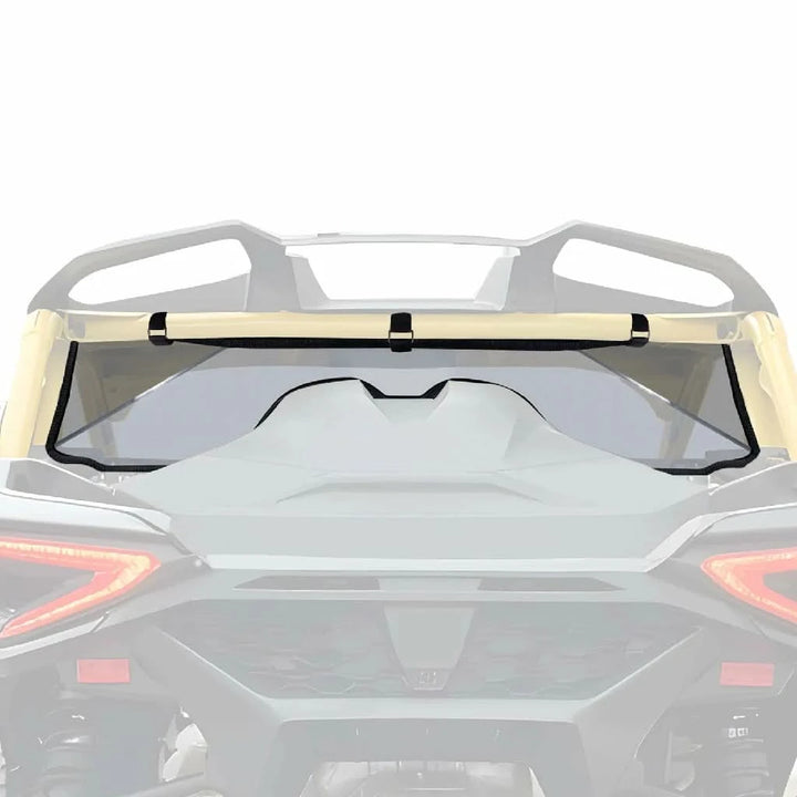 maverick R tint rear windshield view